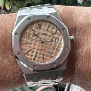 audemars piguet vintage jubilee 20th anniversary 14802st royal oak auto d 12266 salmon dial 1