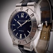 bulgari modern 1997 diver ref lc 35 s steel 2