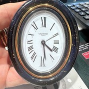 cartier vintage alarm travel clock mecanichal ref 7519 1