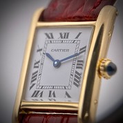 cartier vintage tank 18ct gold mechanical 7600 1 with gold gasp n y 4