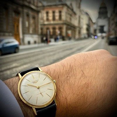 LONGINES vintage 1959 MECA gold plated cal 19.4