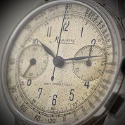 minerva vintage 1939 1942 chronograph caliber angelus 215 3