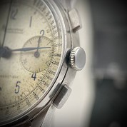 minerva vintage 1939 1942 chronograph caliber angelus 215 6