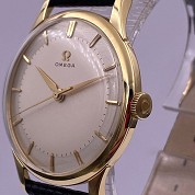 omega vintage 1960 jumbo cream dial gold 18ct meca ref 14708 3 cal 285 4