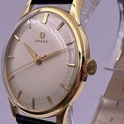 omega vintage 1960 jumbo cream dial gold 18vt meca ref 14708 3 cal 285 4