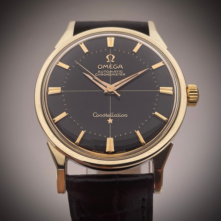 Omega constellation discount vintage black dial