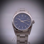 rolex modern 1994 lady mid size 31mm blue dial ref 67480 serial w 1