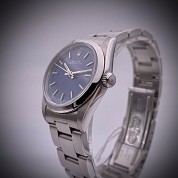 rolex modern 1994 lady mid size 31mm blue dial ref 67480 serial w 4