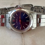 rolex vintage 1972 oyster perpetual o p blue dial ref 6718 lady 28mm 4